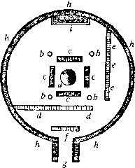 Bild: Grundriss eines Mönitarri-Erdhaus